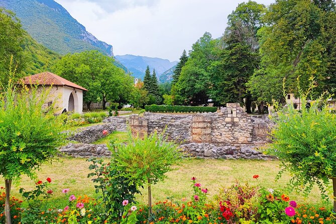 Experience 3 beautiful Monasteries (Unesco) in Kosovo - Stop 2, Peja Patriarchate, four churches and a garden break