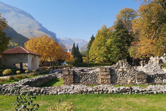 Peja Tour, Rugova Gorge and Drini waterfalls (combined) - Stop 2: Patriarchate of Pec, four churches, nuns, and big mountain backdrop